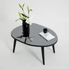 Hanah Home Klub sto Gusto 75x38x55cm Crno-Sivi