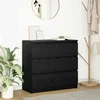 Komoda crni hrast 80x35x76 cm konstruirano drvo