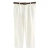 Next Chino hlače ecru/temno rjava
