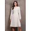 Trend Alacati Stili Ženska haljina Alc-X14981, Krem