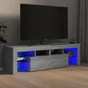 TV ormarić s LED svjetlima siva boja hrasta 140 x 36,5 x 40 cm