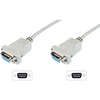 Digitus Serijski priključni kabel [1xD-SUB-vtičnica 9pol. - 1x D-SUB-vtičnica 9pol.] 1.80 m Beige