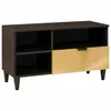 TV ormar Crna i zlatna 80 x 33 x 46 cm Konstruirano drvo
