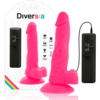 Diversia VIBRACIJSKI PENIS Diversia Flexible Pink (18 cm)