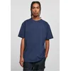 Heavy oversized T-shirt in dark blue color