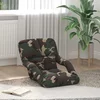 vidaXL Nastavljiv tlačni stol Vojaška zelena 58 x 62 x 58 cm Blago