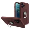 slomart Ring Case silikonski ovitek s prstnim oprijemom in stojalom za Xiaomi Redmi 10X 4G / Xiaomi Redmi Note 9 brown