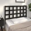 Vidaxl vidaXL Vzglavje postelje črno 125,5x4x100 cm masivni borov les