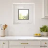 vidaXL Nagibno okno v kleti RISOR 40 x 40 cm PVC in steklo
