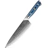 Damaskasti kuhinjski nož TU-37509 - Chef / Plava KP37509