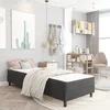 Box spring okvir za krevet od tkanine sivi 100 x 200 cm