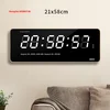 HoTai Digitalni zidni sat, 21x58 cm, Crni