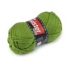 Pletena preja Meran 100 g - (073) zeleni vzorec.