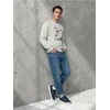 Sinsay - Crewneck dukserica sa printom comfort - BEŽ