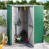 VIDAXL vrtna kolesarska lopa (180,5x97x209,5cm, pocinkano jeklo), zelena