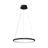 Viseći LED luster na sajli HOOP LED/27W/230V, prečnik 50 cm, 4000K, crne boje