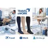 POTOVALNE KOMPRESIJSKE NOGAVICE TRAVEL & WORK Barva nogavic: bež, Velikost obutve: 4