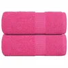 Vidaxl Brisače za goste FROGN 2 kosa roza 30x50 cm 360 g/m2