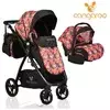 Kolica za bebe Stefanie 2 u 1 Colorful, set sa autosedištem