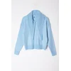 Trendyol Limited Edition Light Blue Wide Pattern Soft Texture Openwork/Hole Knitwear Sweater
