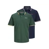 JACK & JONES Majica JJCampa mornarska / temno zelena / rdeča / bela