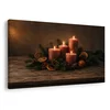 Slika adventne sveče z igličjem - 120x80