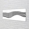 tulup.si Slika na akrilnem steklu Zebra stripes val 140x70 cm 4 obešalnika