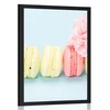 Plakat slastni makroni - 30x45 black