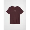 Sinsay - Pamučna majica sa natpisom - maroon