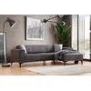 ATELIER DEL SOFA Ugaona garnitura Horizon Right Dark Grey