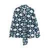 Next Bluza  petrol / meta / bela