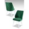 Hanah Home Set stolica Pufi, 48x90x43 cm, 4 komada, Zeleno-bele