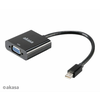 Akasa - adapter miniDP na VGA - 20 cm