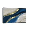 Canvas Slika na platnu Zlatna linija 100x60cm, Sa ramom, Crni