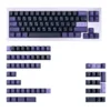 Nikcorp Pokrovčki za tipke Keycaps Cherry Profile PBT, 129 tipk, QWERTY, Dye-Sub, japonski znaki, temno vijolični, za mehanske tipkovnice