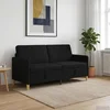 vidaXL Sofa s shrambo Črna 172 x 78 x 87 cm Poliester
