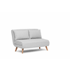 Atelier Del Sofa 2-sedežna raztegljiva sedežna garnitura, Folde 2-Seater - Teddy Fabric - Grey