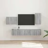 Set zidnog ormarića za TV 4 pcs Siva Sonoma Konstruirano drvo