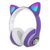 CAT Ear Bluetooth slušalice ljubičaste
