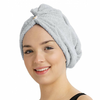 Ljubki dom Turban iz frotirja, hitrosušeč, svetlo siv, 100% bombaž