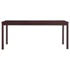 MAISON CHIC Jedilna miza - Kuhinjska miza - Jedilni stol temno rjava 180x90x73 cm borovina, (21715112)