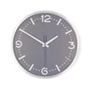 Nedis CLWA3226SS - Zidni sat prečnika 30,5 cm, 1x AA, matni hrom