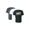 JACK & JONES Majica siva / temno zelena / bela