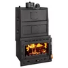 PRITY CV35 Gusani kamin za etažno grejanje, 5 kW, Crni
