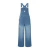 Imily Bela Kavbojke z naramnicami moder denim