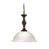 Elstead PB-P-BLK-GOLD - Luster na lancu PEMBROKE 1xE27/60W/230V