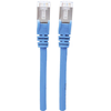 Intellinet Intellinet 740661 RJ45 omrežni kabel\, Patch kabel CAT 6a S/FTP 0.50 m modra zaščita iz folije\, pletena zaščita\, zaščiten\, brez halogena 1 kos, (20418001)