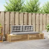 2 pcs Set vanjskih sofa Poliester Bijela