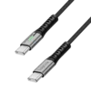 Logilink USB 2.0 Type C/M - C/M, E mark, 100W, LED, crni, 1m