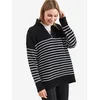 Bianco Lucci Pulover Pullover črna/bela